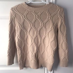 Knitted tan sweater